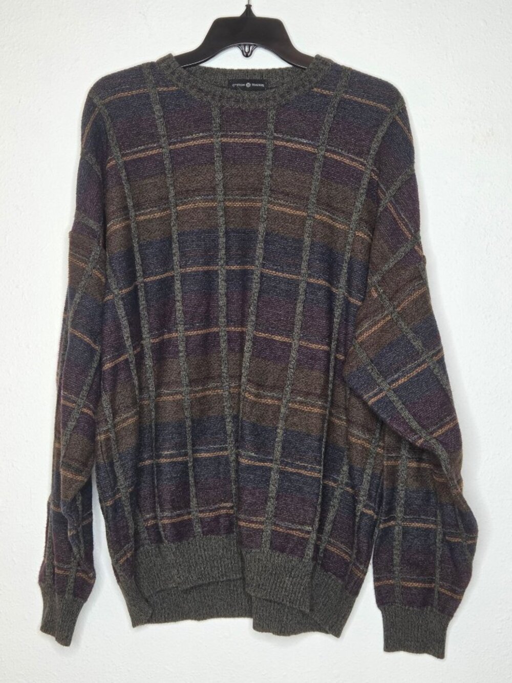 Vintage Cotton Traders Men's Multicolor Sweater XXL Grandpa Core